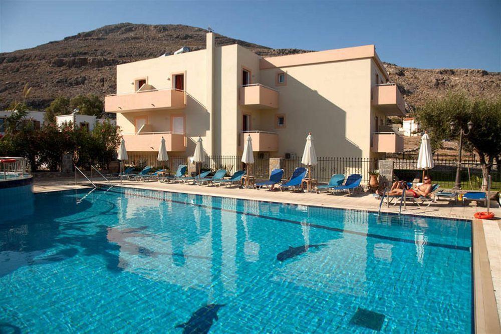 Апарт отель Lindos Blue Sky Экстерьер фото